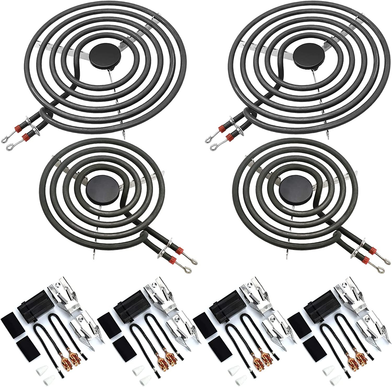 MP21YA 8(2) & MP15YA 6(2) & 330031 Range Stove Cooktop Burner Element  4-Pack