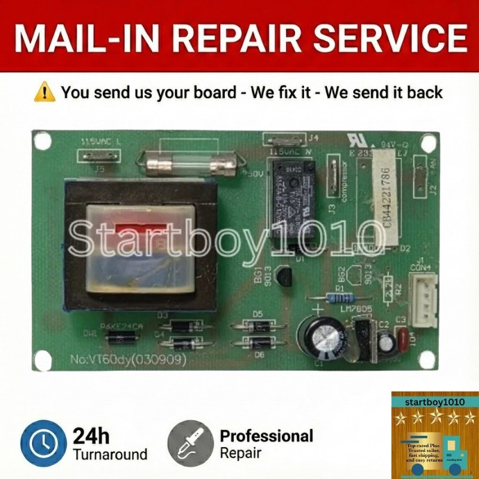 MAIL-IN REPAIR SERVICE Vinotemp VT60dy Control Board VT-58 VT-60 VT-188  VT-200