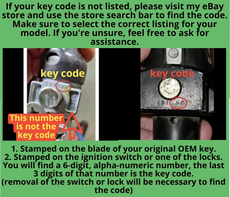 Honda Talon Keys Replacement Key cut to code C00-C99 D00-D99