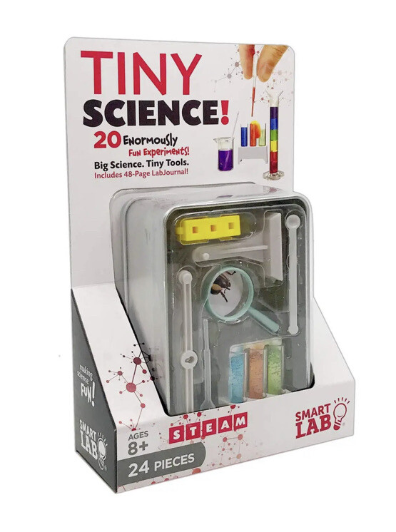 Smart Lab Tiny Science 24 Pieces Age 8+ 20 Fun Experiments STEAM Brand New
