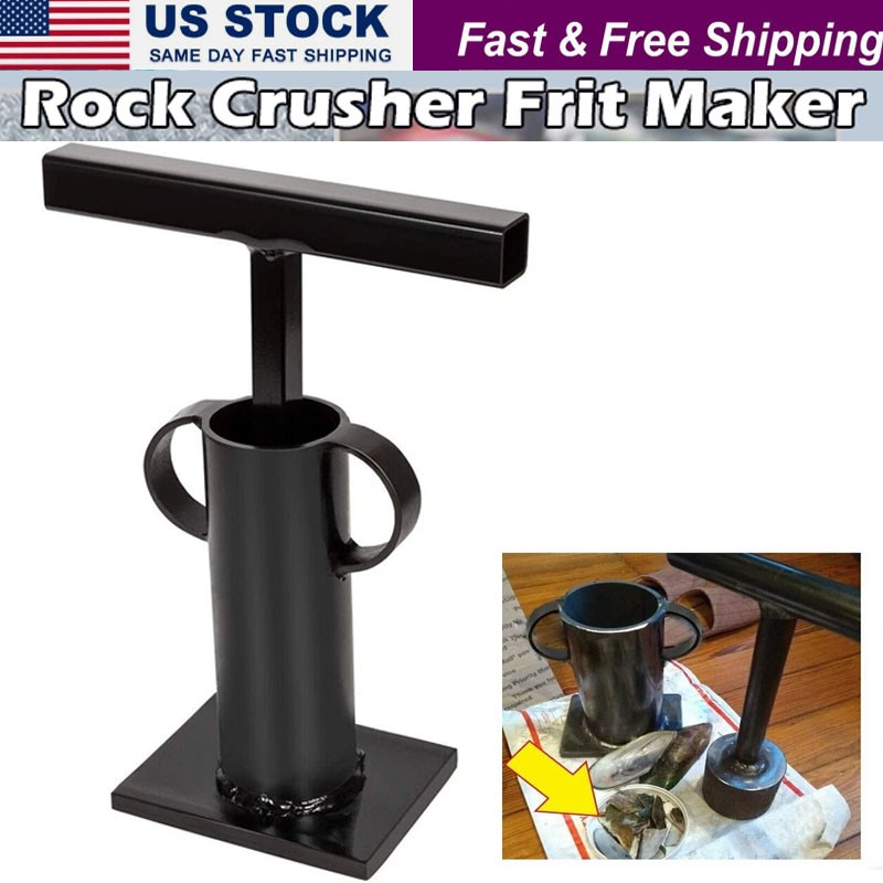 Rock Crusher Gold Prospecting Heavy Duty Frit Maker Glass Breaker Ore Crusher