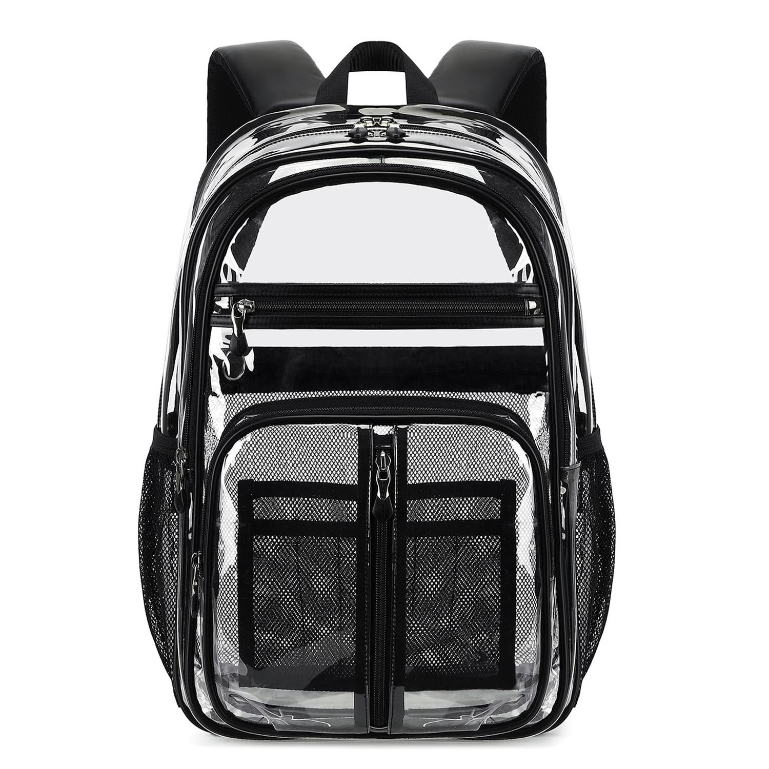 Cusangel Clear TPU XL Backpack,18" See Through Heavy Duty Bookbag,18 x8 x13in...