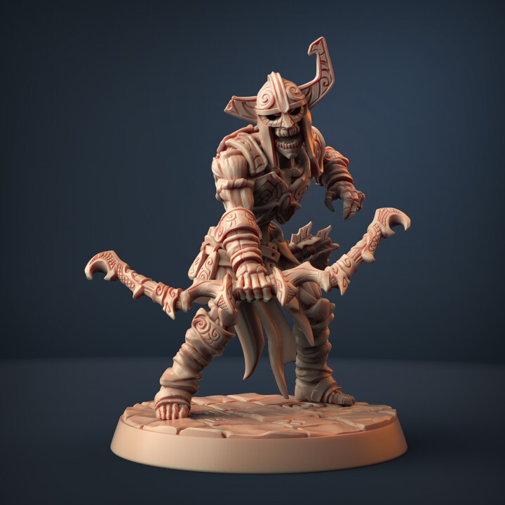 Undead Draugar F Helmet - Artisan Guild - Fantasy Dungeons and Dragons Mini