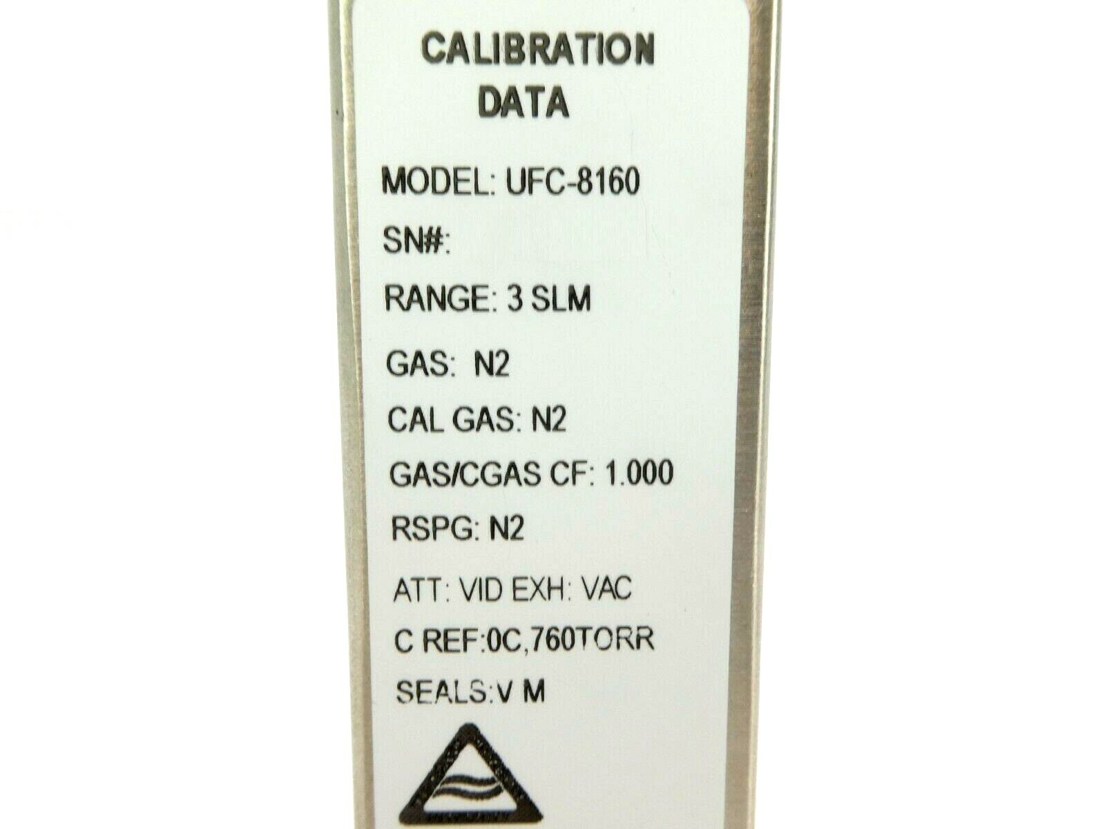 UNIT Instruments UFC-8160 Mass Flow Controller MFC 3 SLM N2 8160 Refurbished