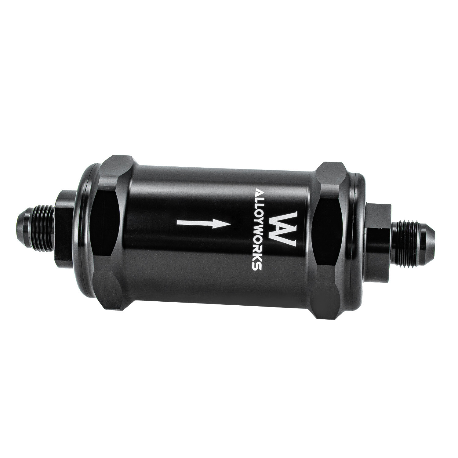 In-Line Fuel Filter AN8 In/Out 10 Micron Replaceable Fiberglass Element US
