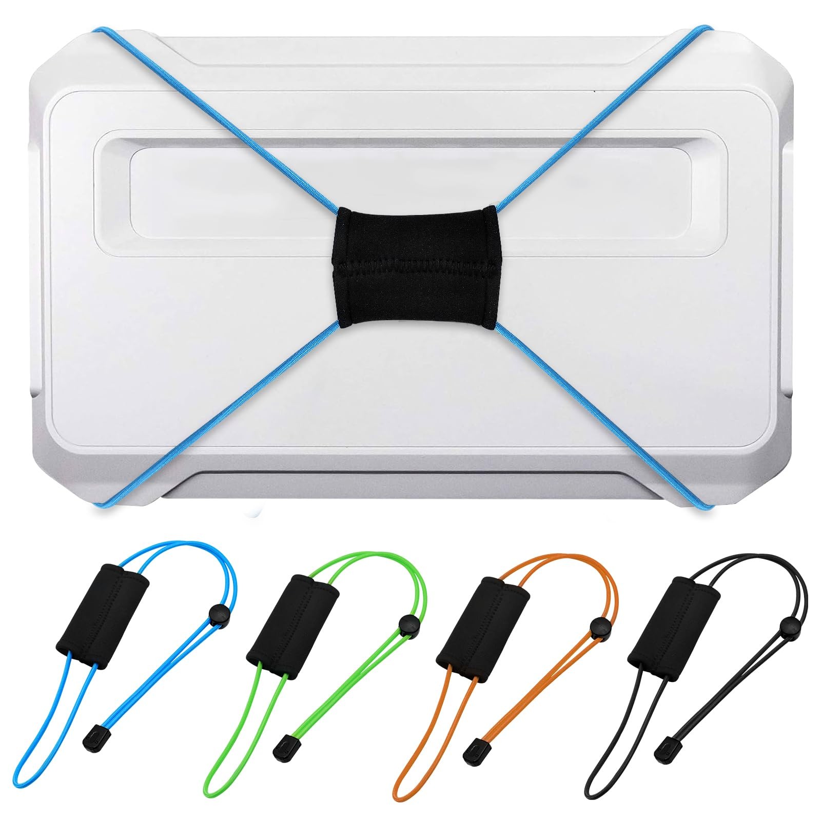 4 PCS Thickened Fishing Finder Cover Up to 18 inches, Green,Blue,Orange,Black