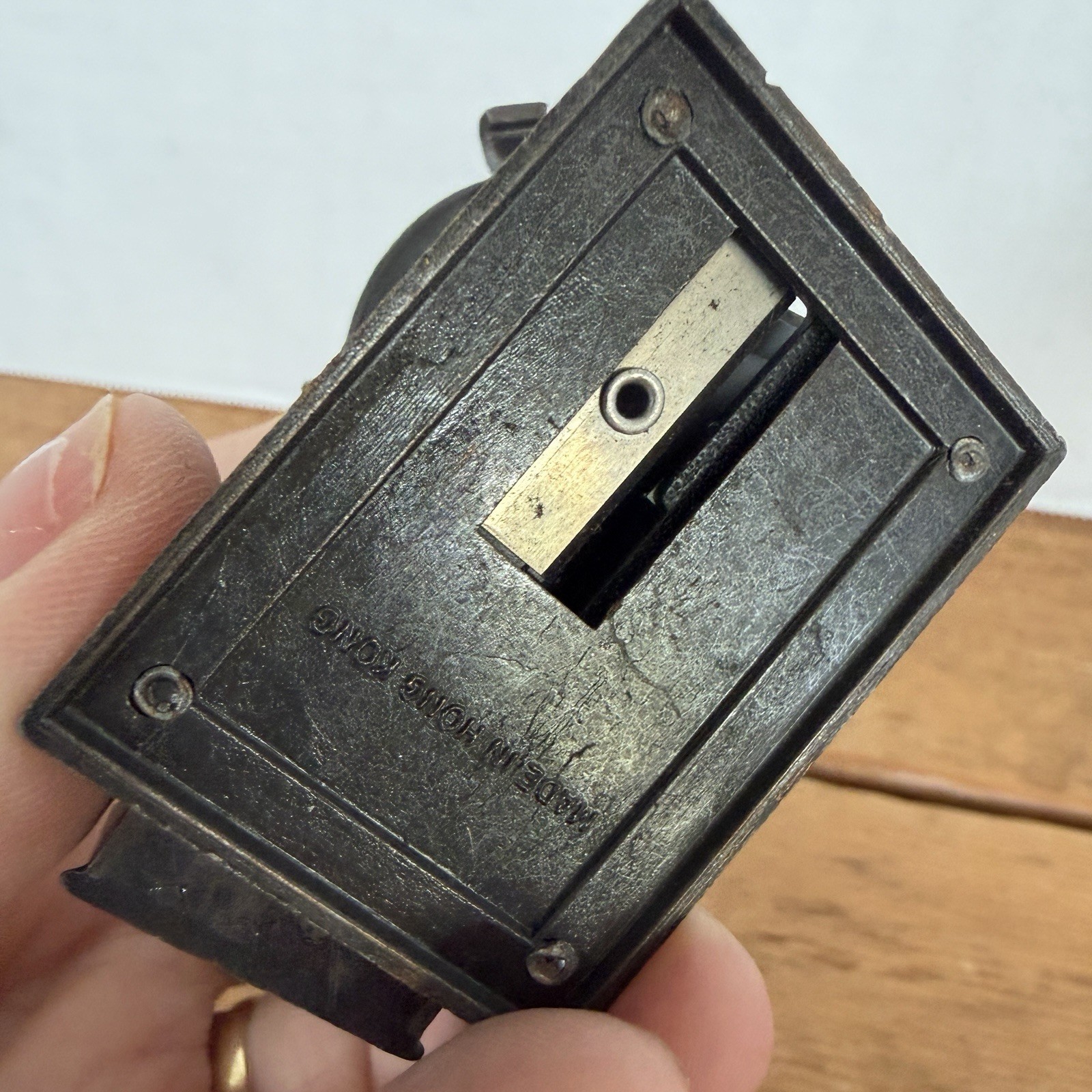 VTG Die Cast Old Scale Pencil Sharpener