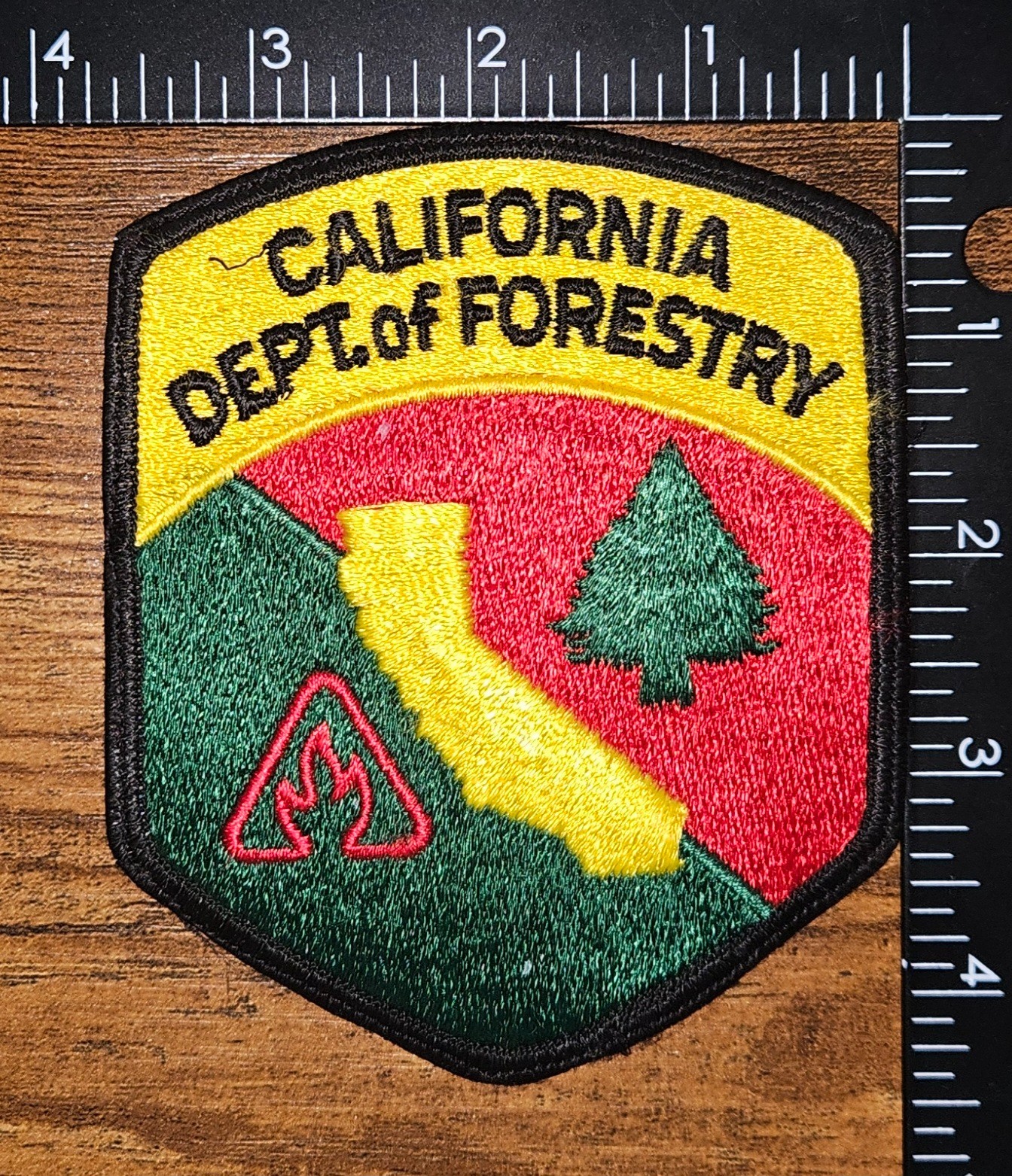 California Department of Forestry CDF Fire Original Vintage Patch
