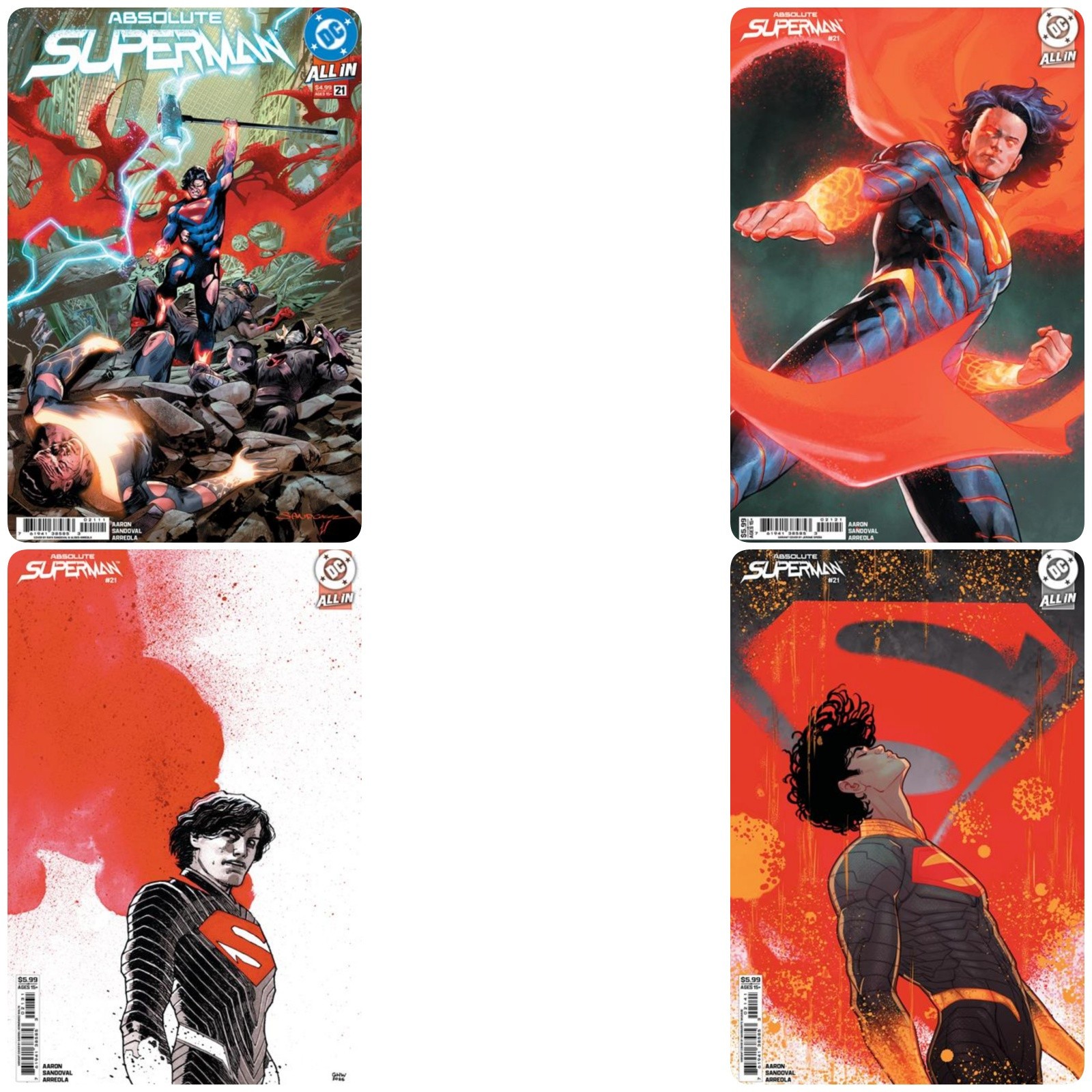 ABSOLUTE SUPERMAN #21 **COVER SELECT** OPEN PRESALE 07/22/26