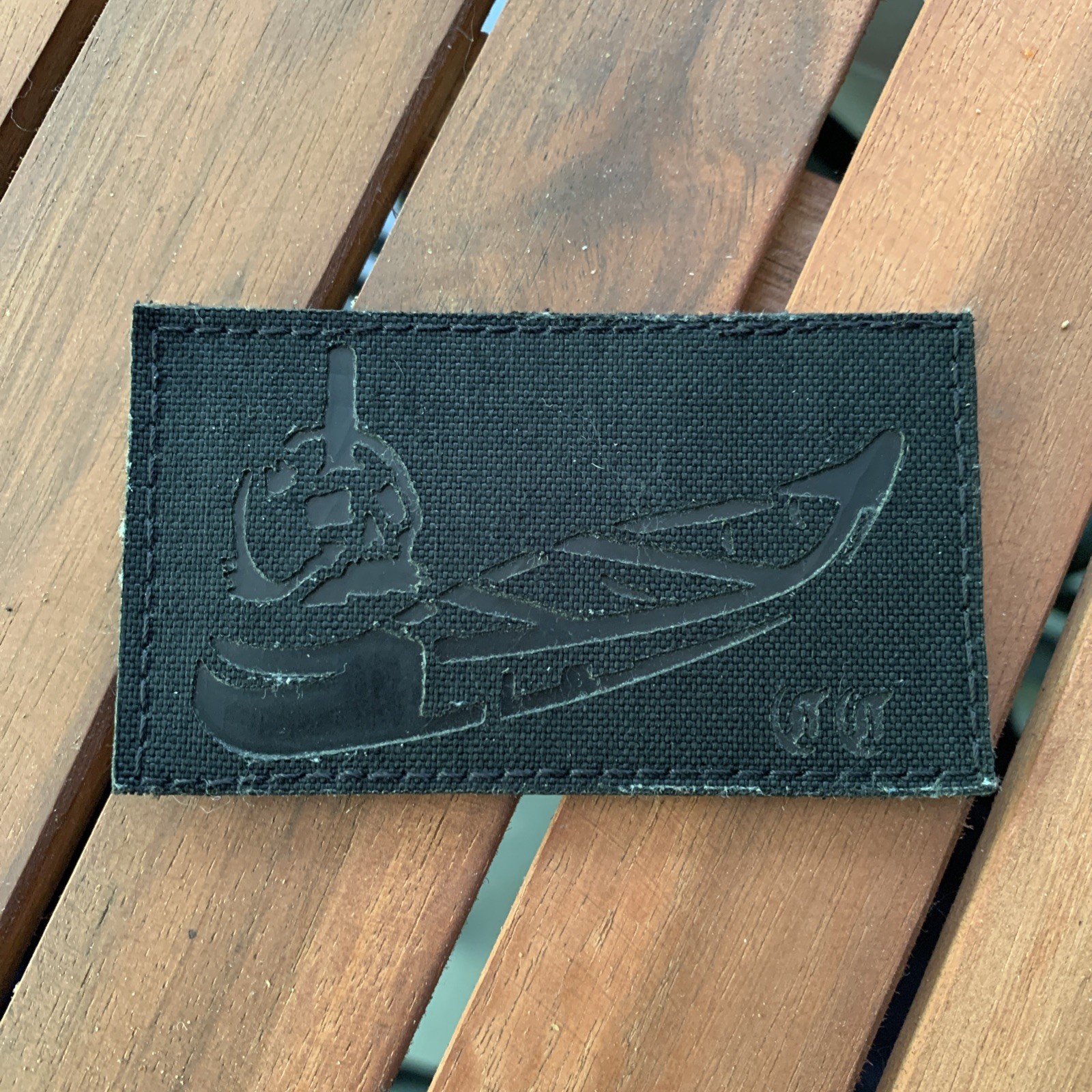 AUTHENTIC 3.5”x2” FORWARD OBSERVATIONS GROUP Black Canoe Club FOG Logo Patch 💀