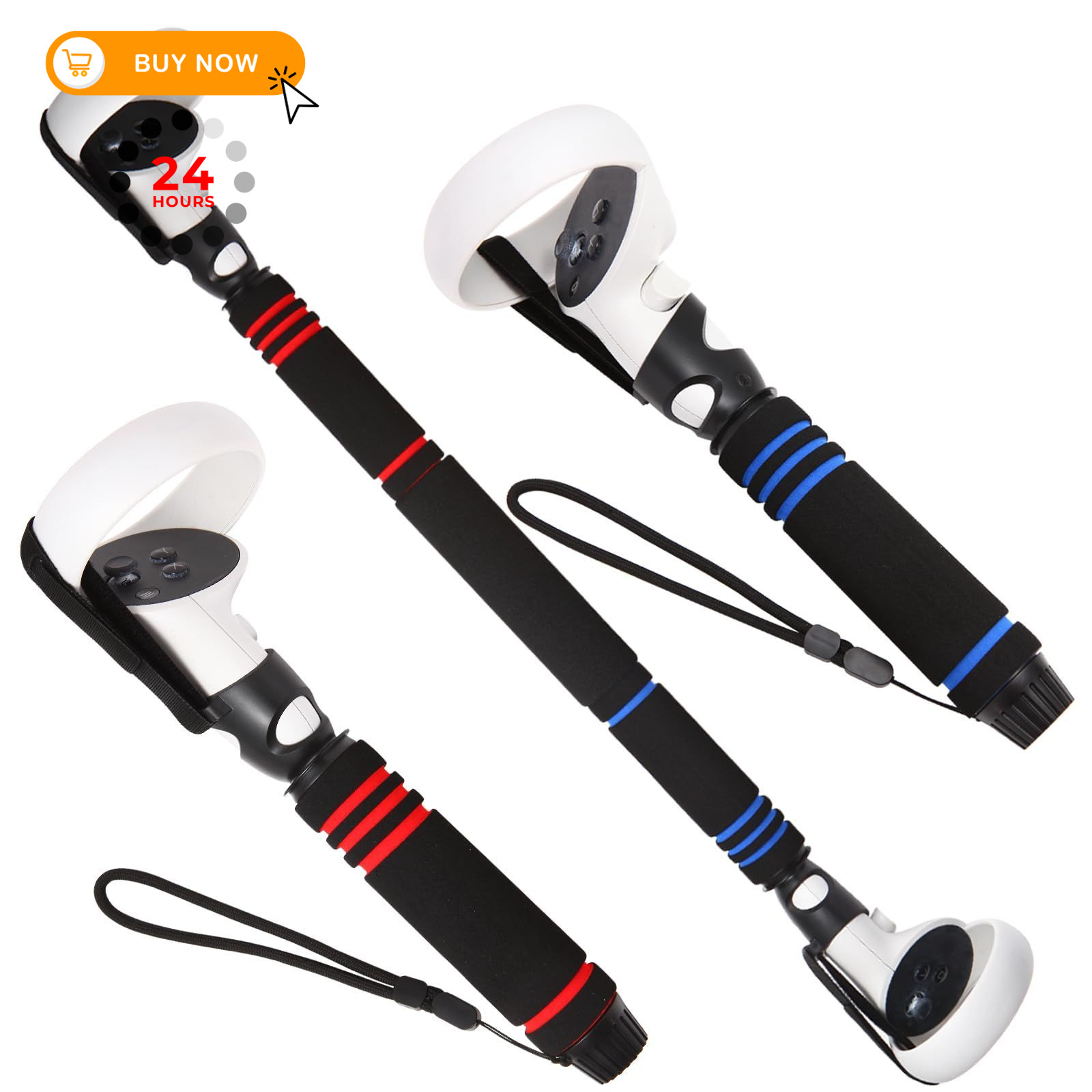 YUXIMAOYI Gorilla Tag Long Arms Accessories for Oculus Quest 2,VR Black, Red