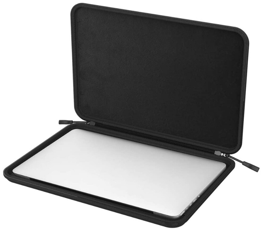 Black Patterned Smartree Hard Protective Laptop Sleeve Case for 13.3