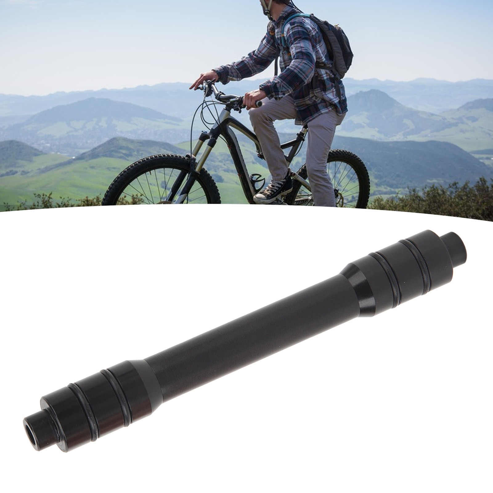Bike Wheel Fork Axle Thru Axle Adapter Aluminum Alloy Barrel Shaft for WT