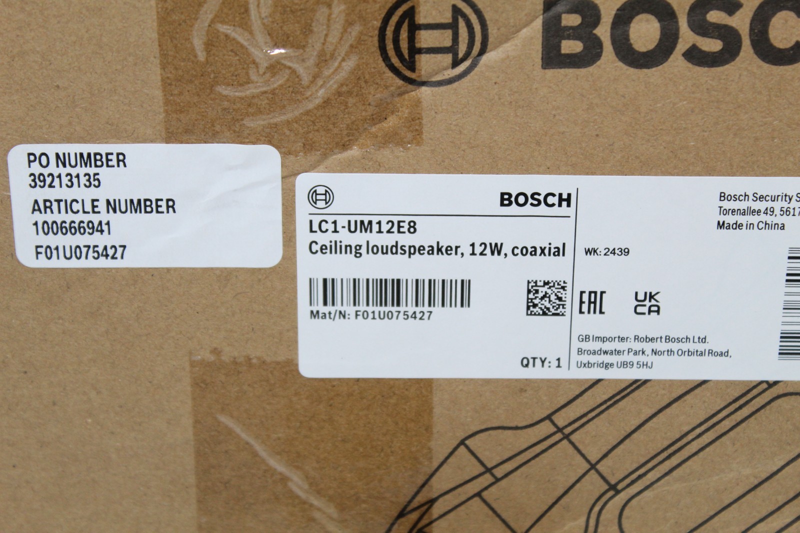 Bosch Ceiling loud speaker LC1-UM12E8