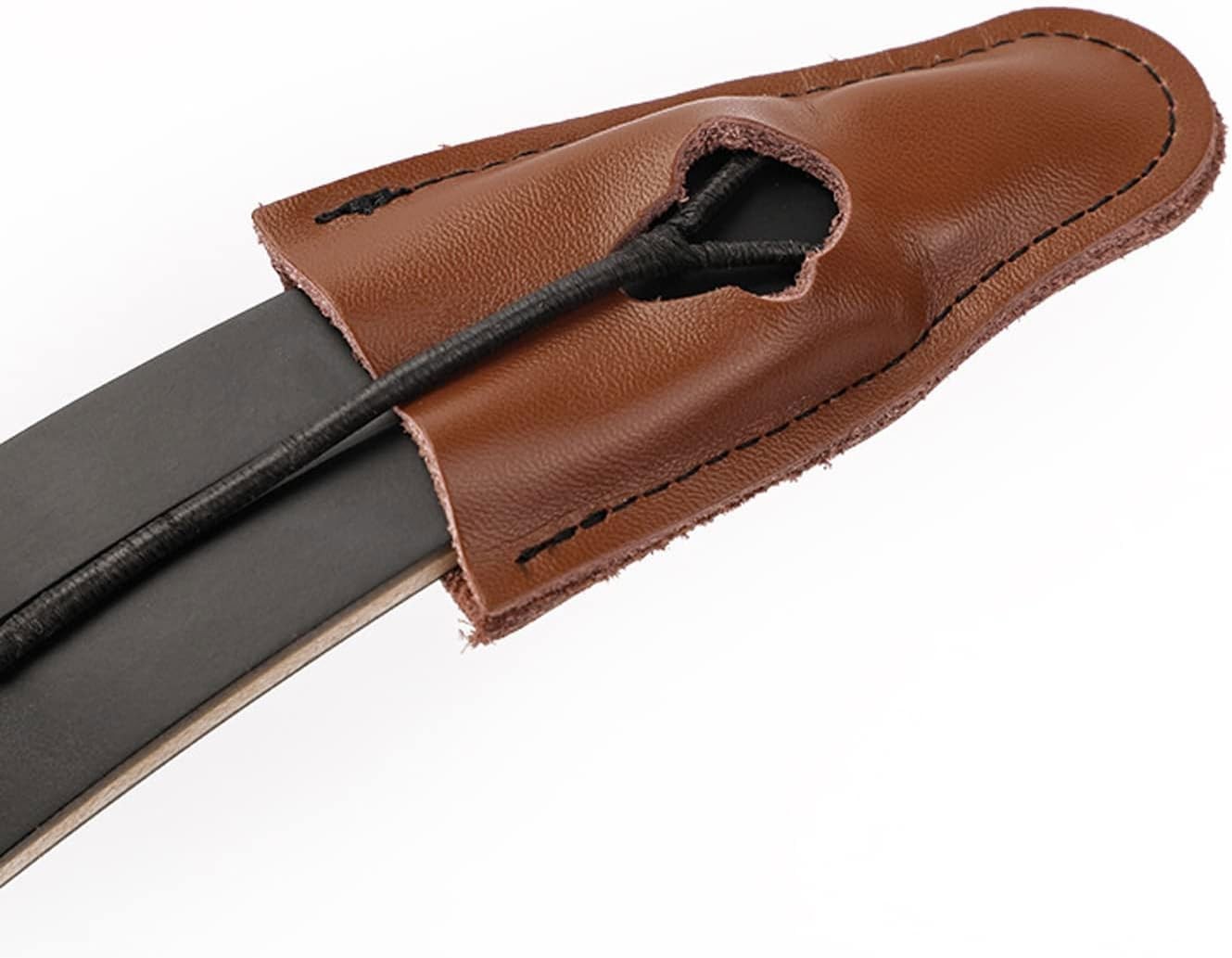 FUNTRESS Archery Recurve Bow Limb Protector Leather Guard End Brown