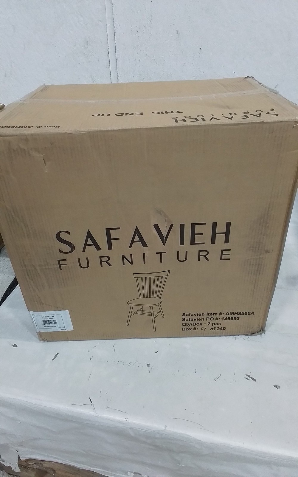 Safavieh PARKER SPINDEL SIDE CHAIR, Reduced Price 2172773838 AMH8500A