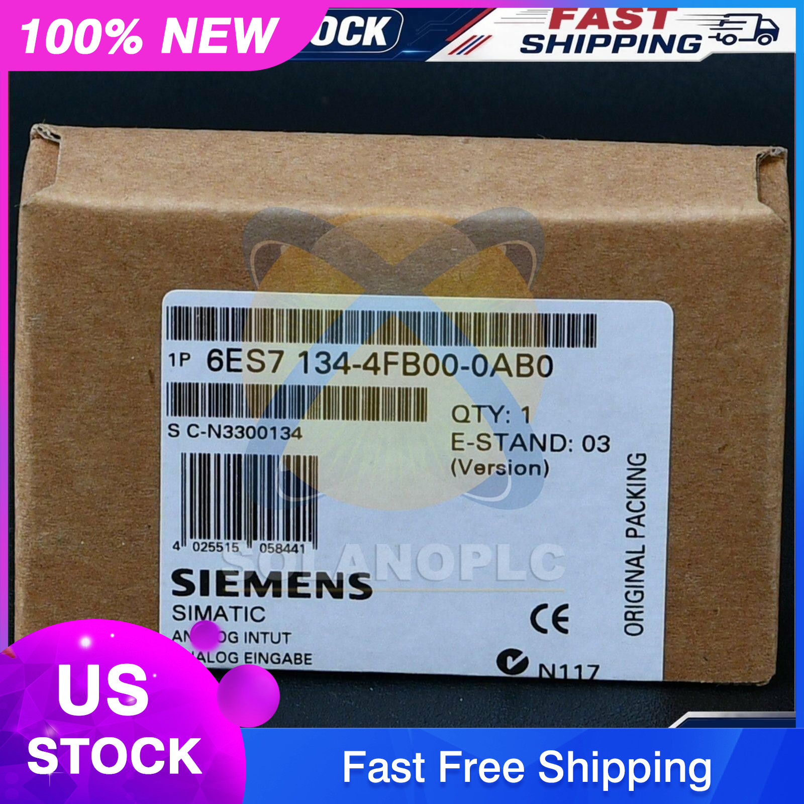 New Siemens 6ES7 134-4FB00-0AB0 6ES7134-4FB00-0AB0 US FREE TAX