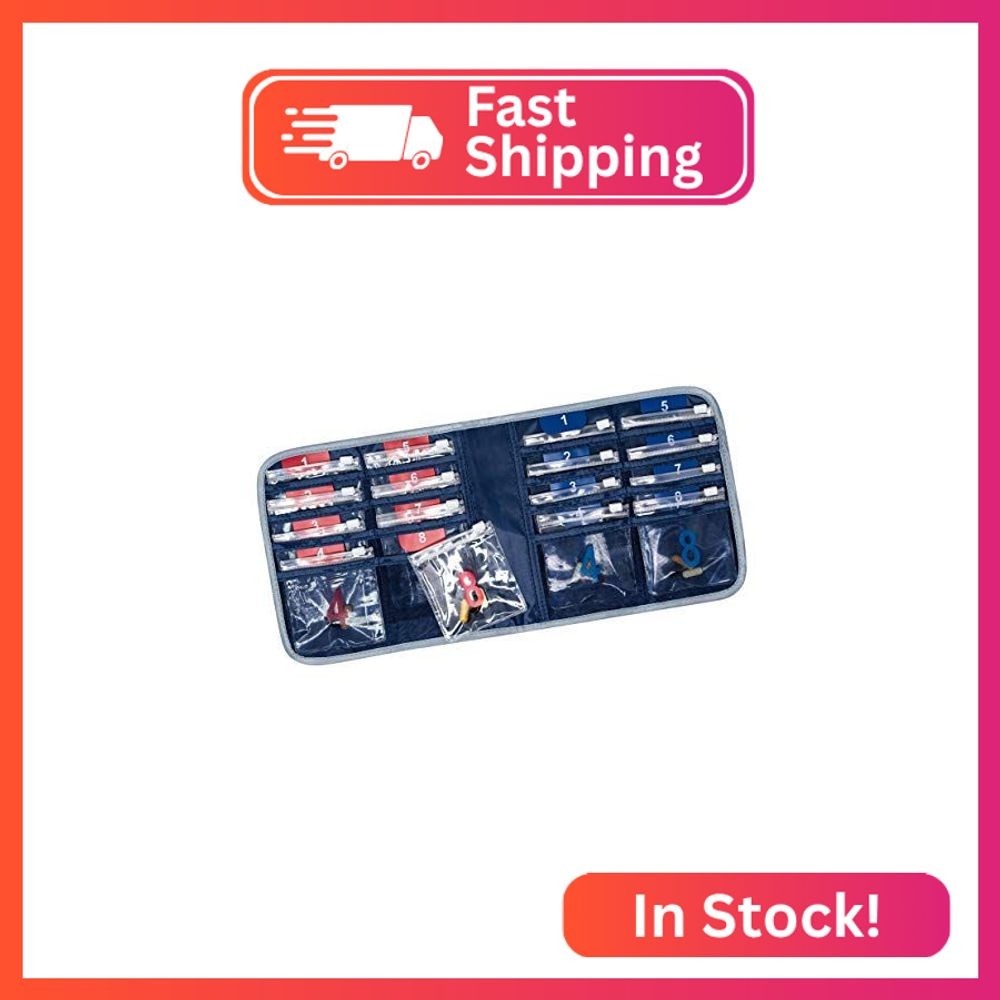 Lewis N. Clark Travel Pill Organizer, for Vitamins, Medication, Prescriptions, O