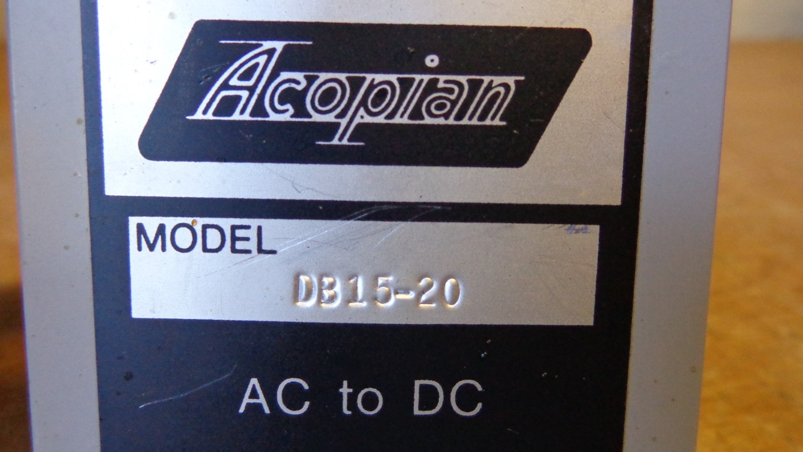 Acopian Linear Power Module DB15-20 AC to DC