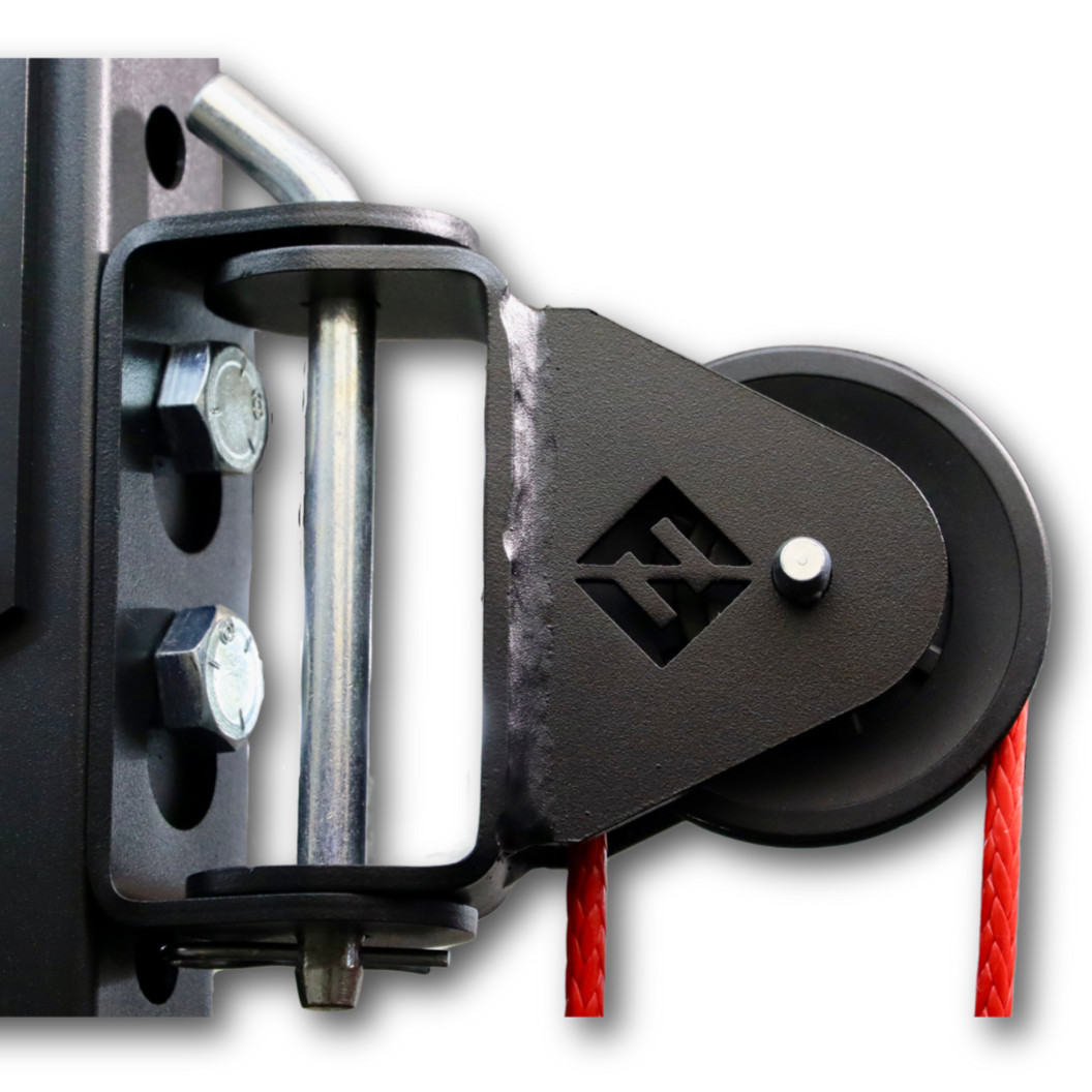 F&F STEEL Rack Mounted Swivel Pulley - 180 Degree Smooth-Glide Pulley