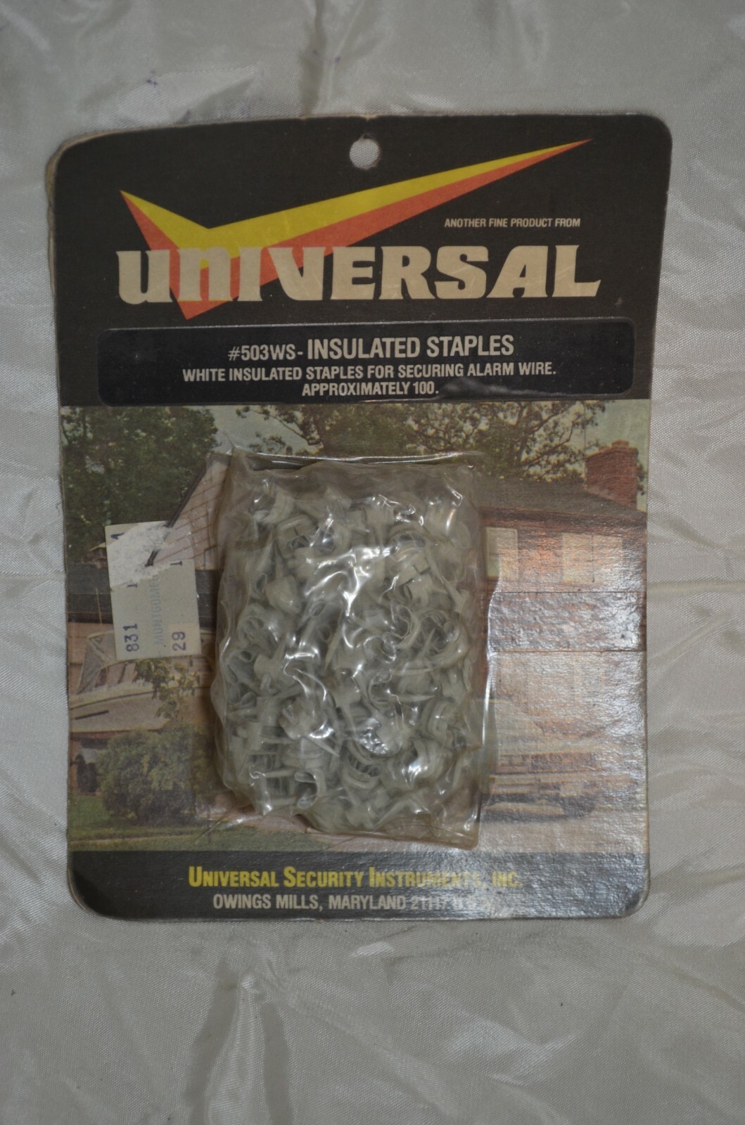 Universal Security Instruments, Insulated Staples, Alarm System, White, #503WS