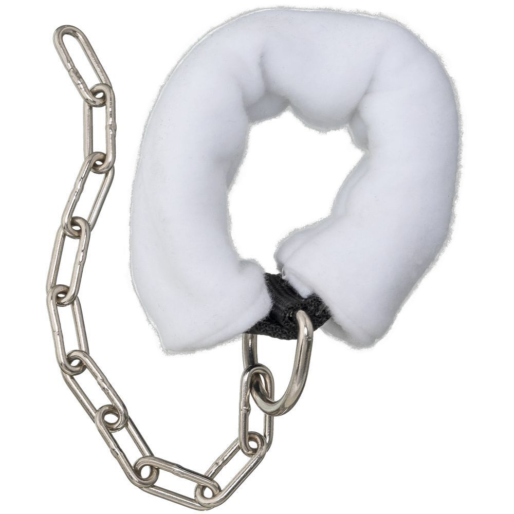 New! Tough-1 KICKING CHAIN w/ FLEECE Nylon hobble strap Fleece covering Chrome