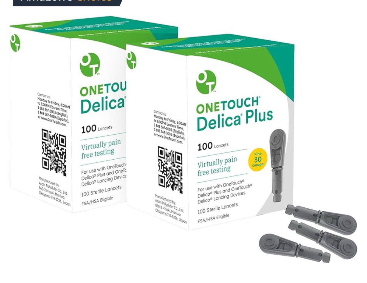 One Touch Delicate Plus Lancets 100 Count 3 Pack