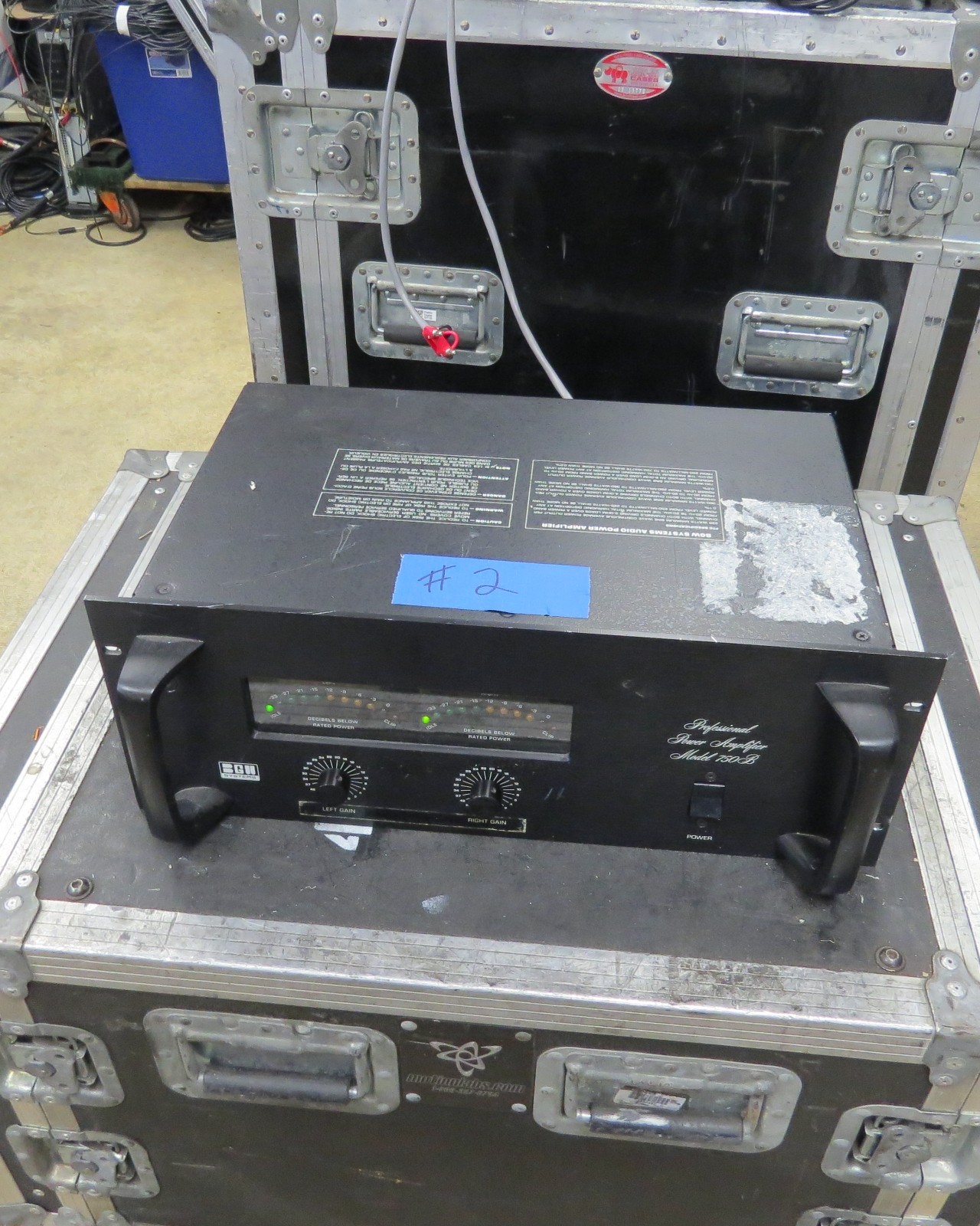 BGW 750B Stereo Power Amplifier TESTED