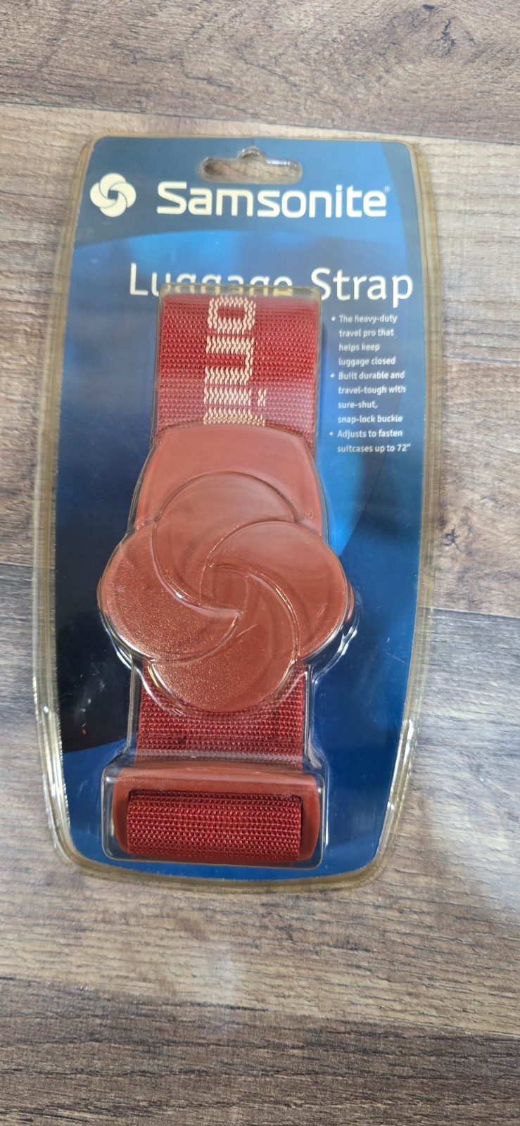 Vintage Samsonite Luggage Strap Burgundy up to 72" NIB