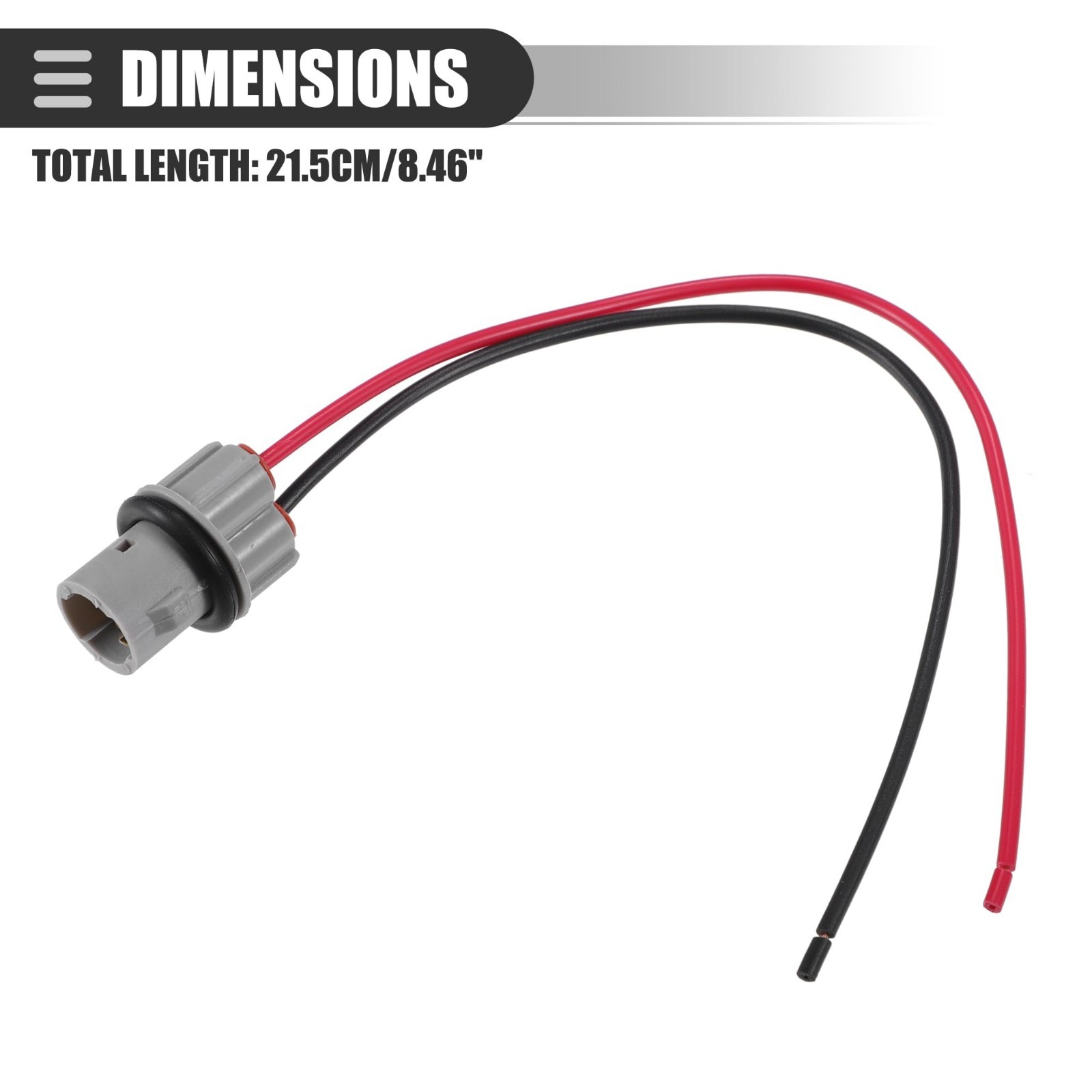 Side Marker Lamp Light Bulb Socket Wire Harness, for C250 2012-2015, ABS, No.