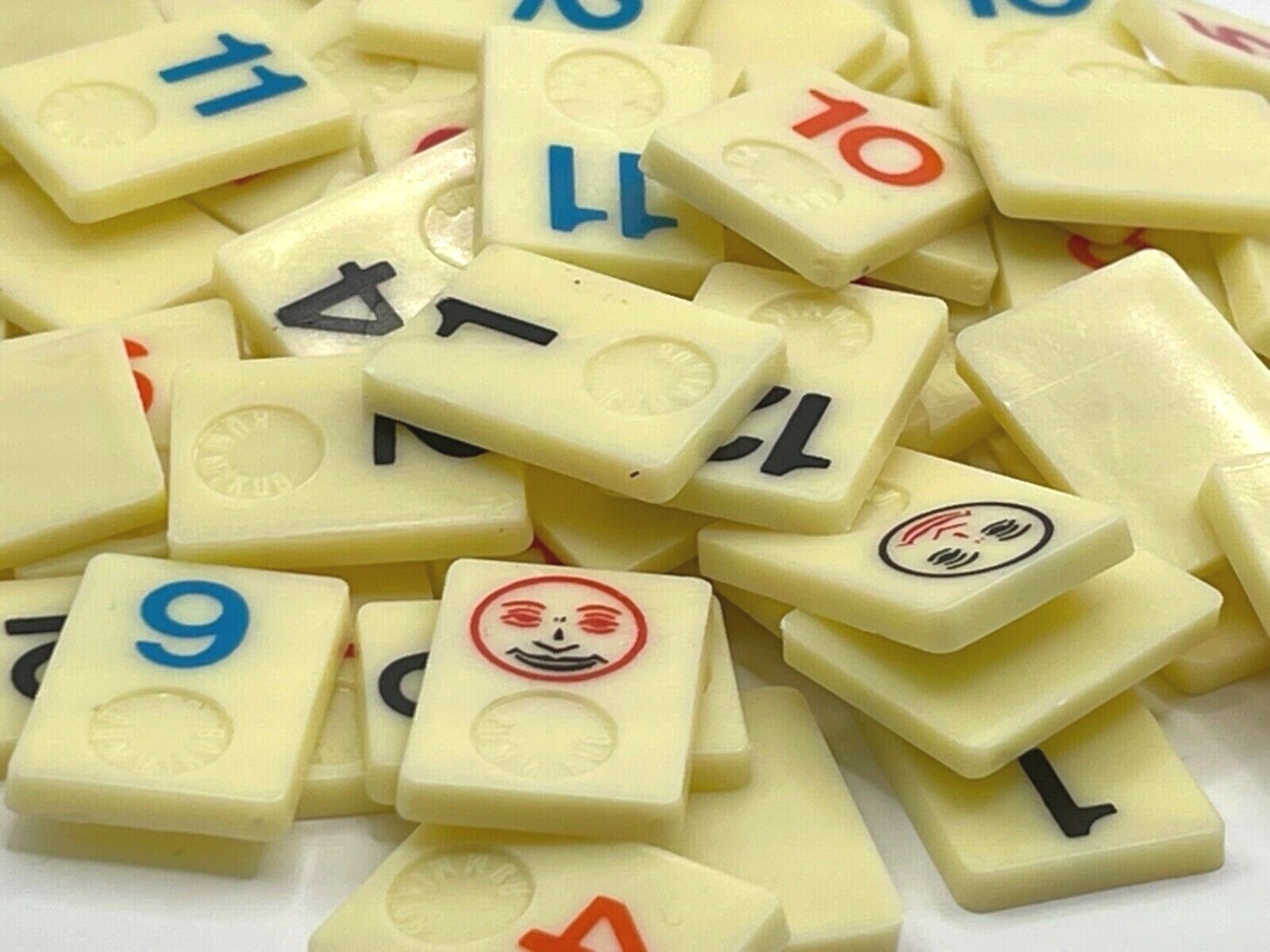 Rummikub Miniature Travel Tiles Individual Replacement 1 Inch Tall Pieces - 1988