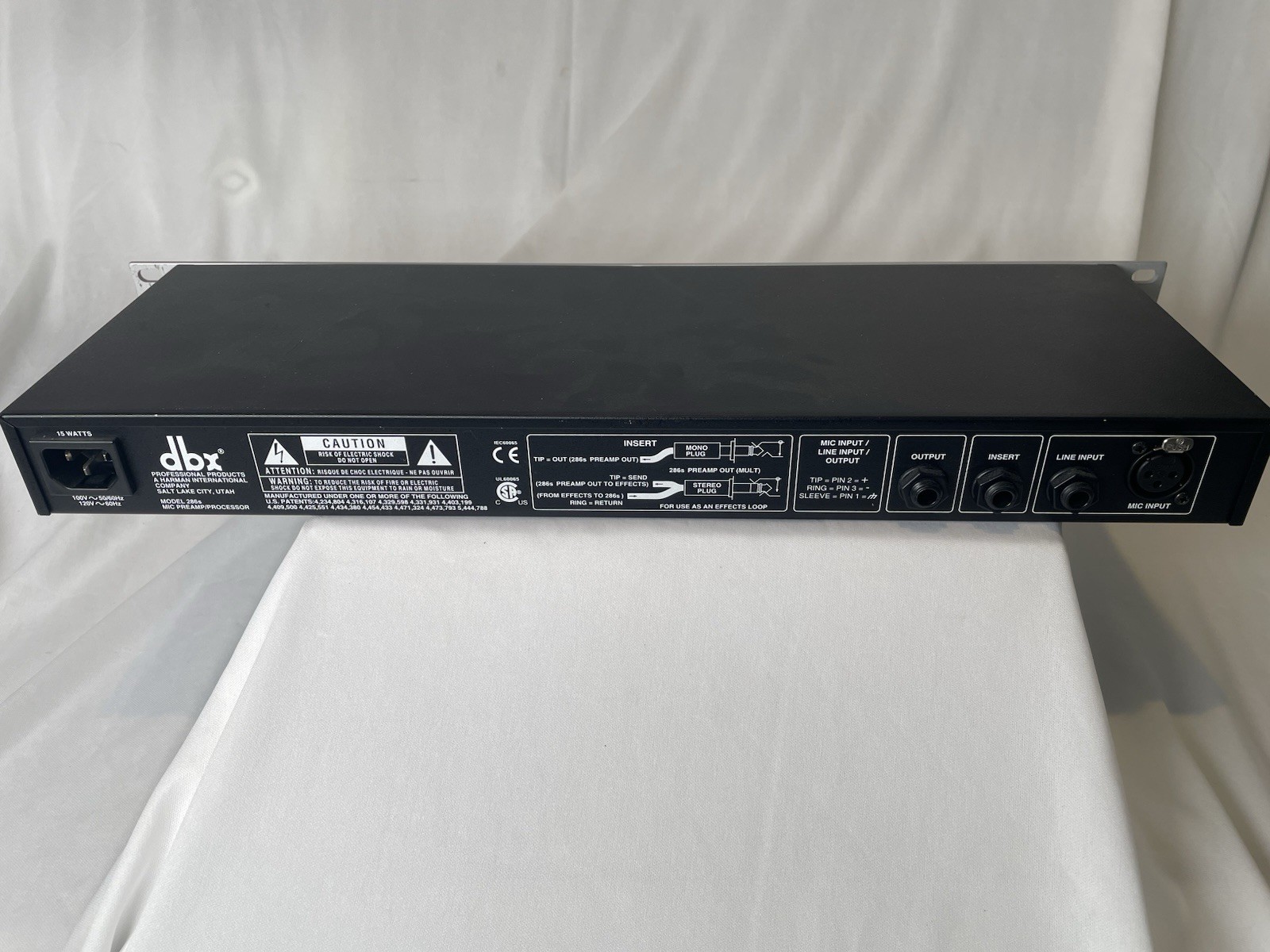 DBX 286S Mic Pre-Amp Processor 286 S Microphone/Instrument Preamp - Excellent!