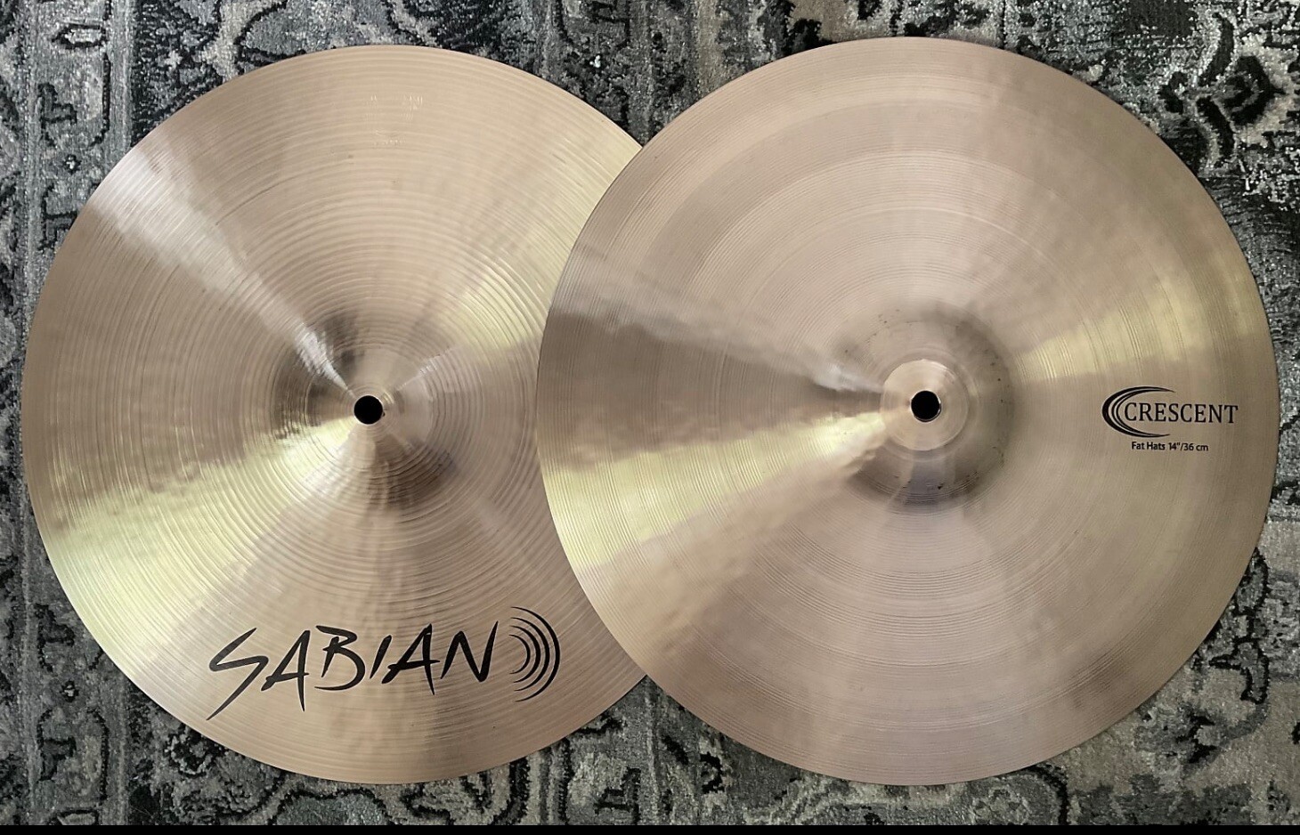 Sabian Crescent 14" Fat Hats Hi Hat Cymbals/Stanton Moore/Model S14H/Brand New
