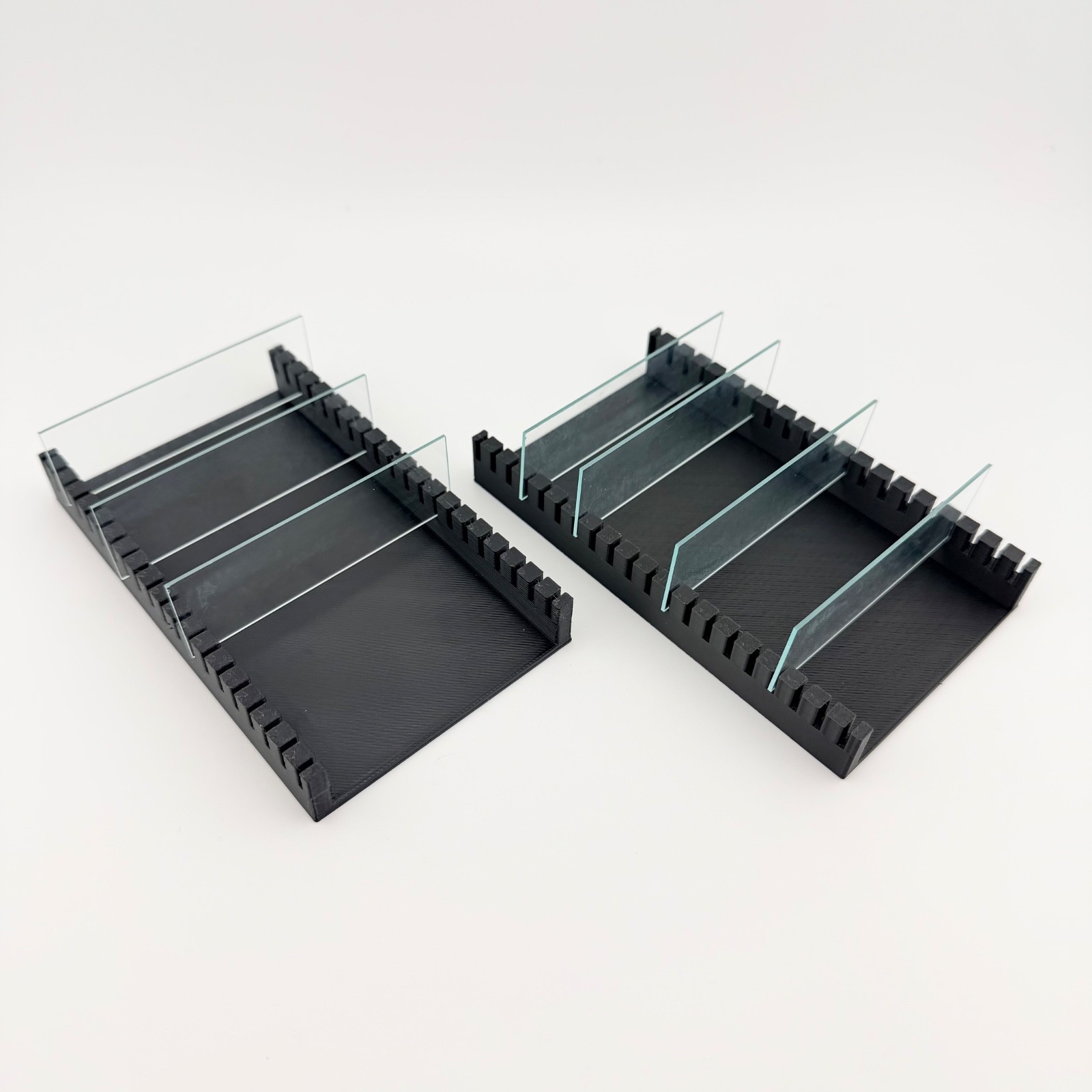 Microscope Slide Rack 20-Slot Lab Drying & Staining Holder | USA Made | 2pk/4pk