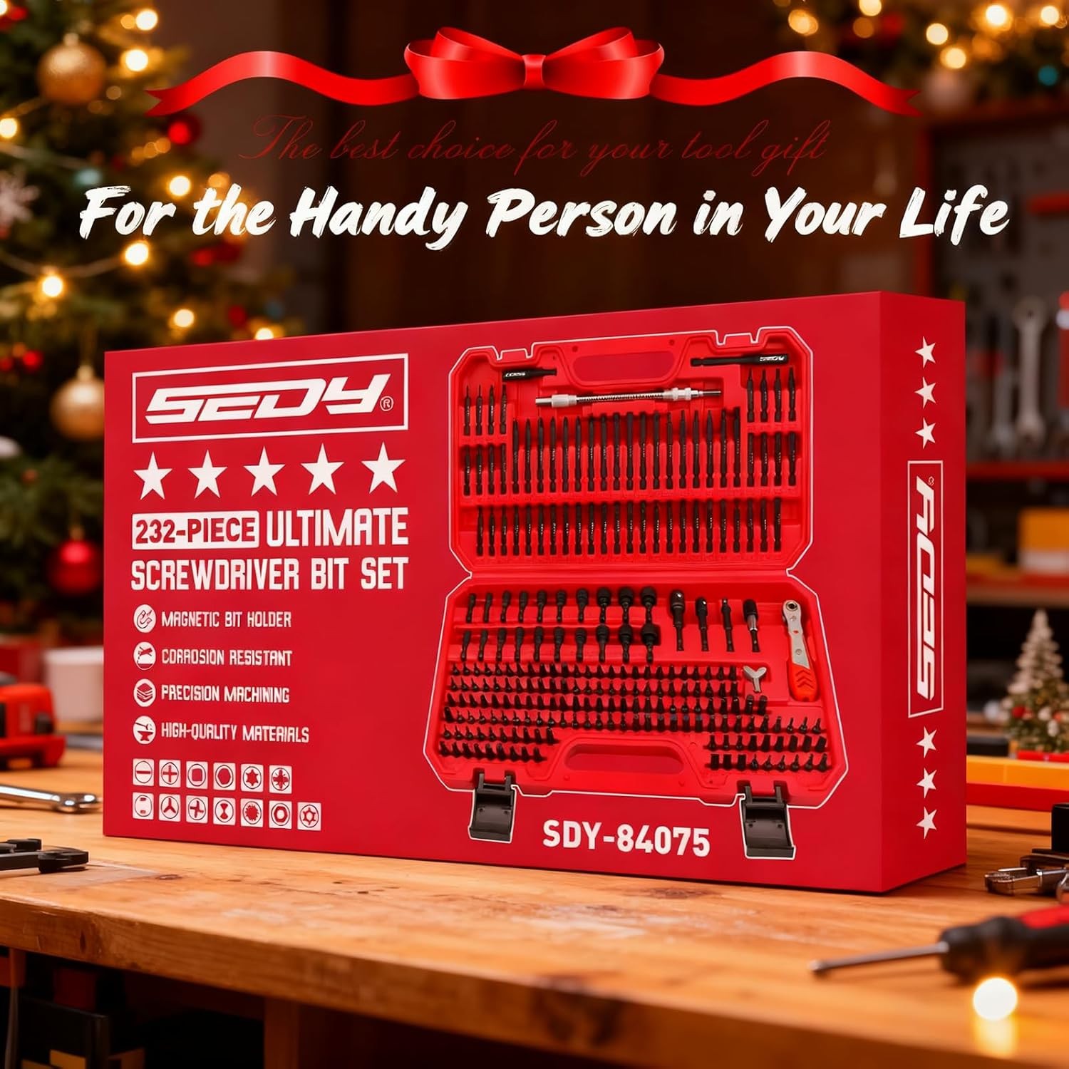232-Piece Ultimate Screwdriver Bit Set, Cr-V Impact Driver Bit Set Includes Secu