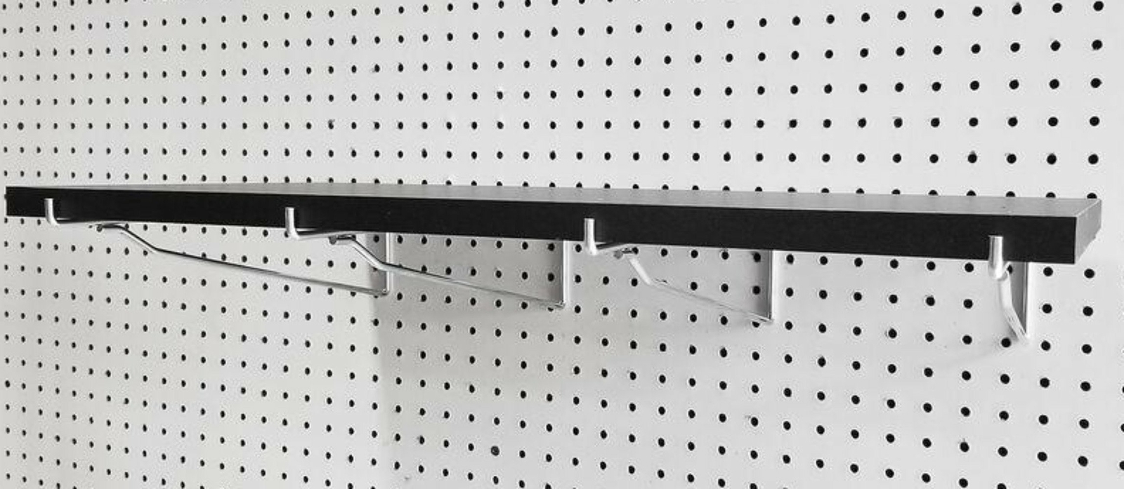 (8 Pack) 14 Inch Metal Mega Shelf Brackets for 1/8" 1/4" Pegboard & Slatwall