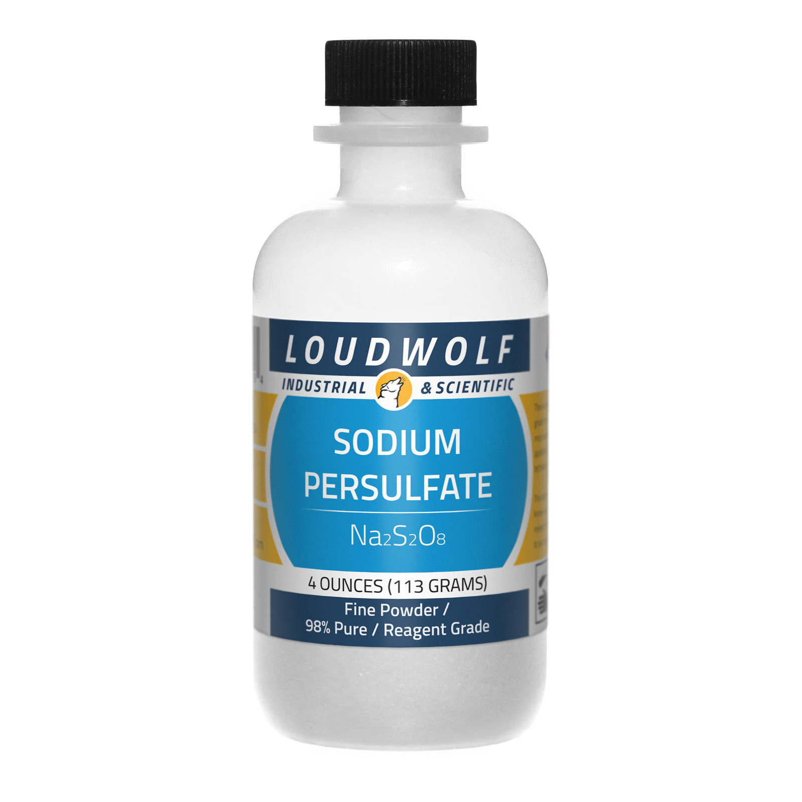 Sodium Persulfate, 4oz, Reagent Grade 98% Pure, Sturdy Bottle SHIPS SAME DAY