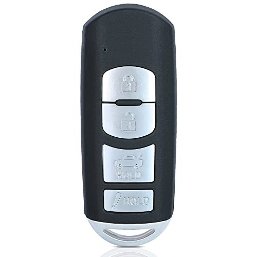 Beefunny Replacement Remote Car Key Shell Case Fob 4 Button for Mazda 3 6 204 1