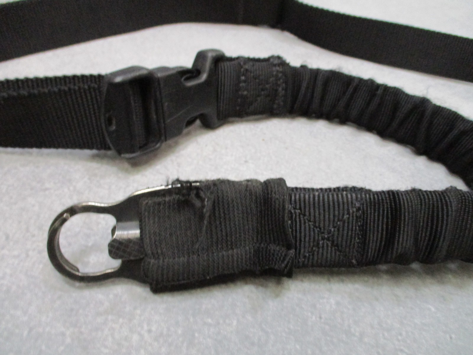 US Made Tactical Bungee One Point Sling W/ Wire Hook Black GWOT Era