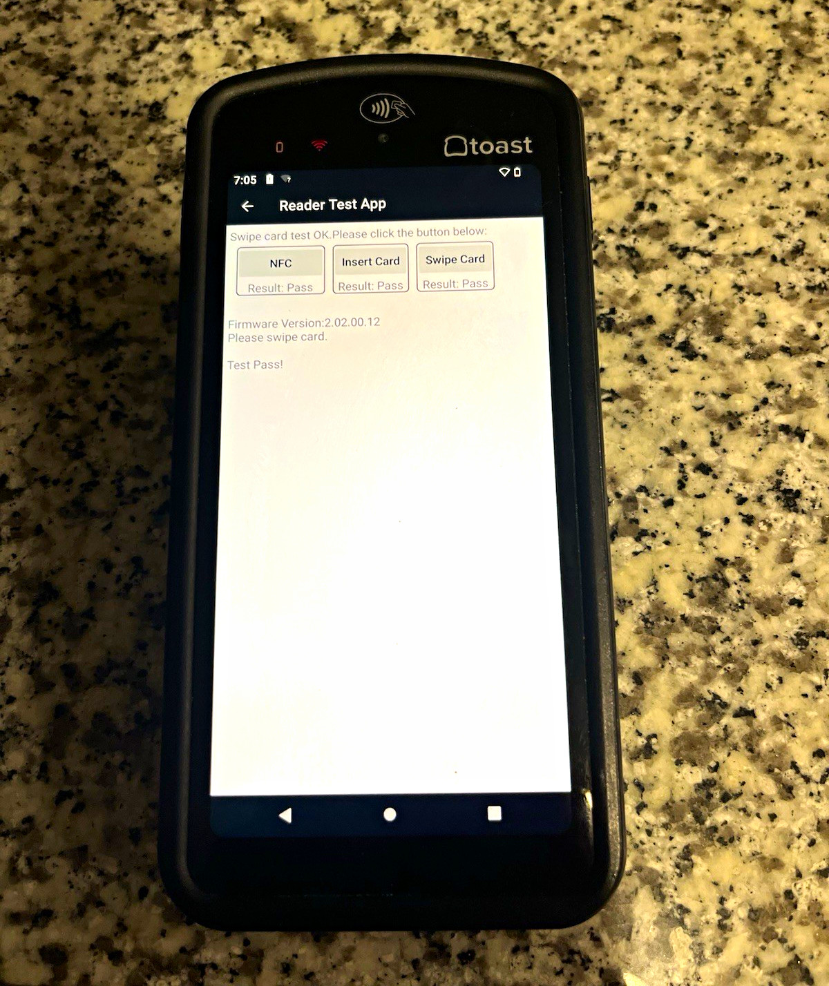 Toast Go 2 Handheld POS ✅ TESTED & WORKING✅