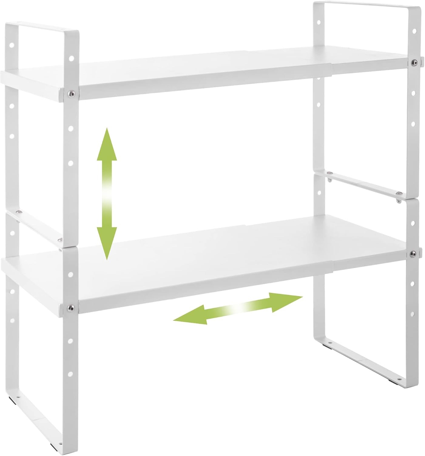 Expandable Cabinet Shelf Organizer Rack Stackable Kitchen Counter Storage