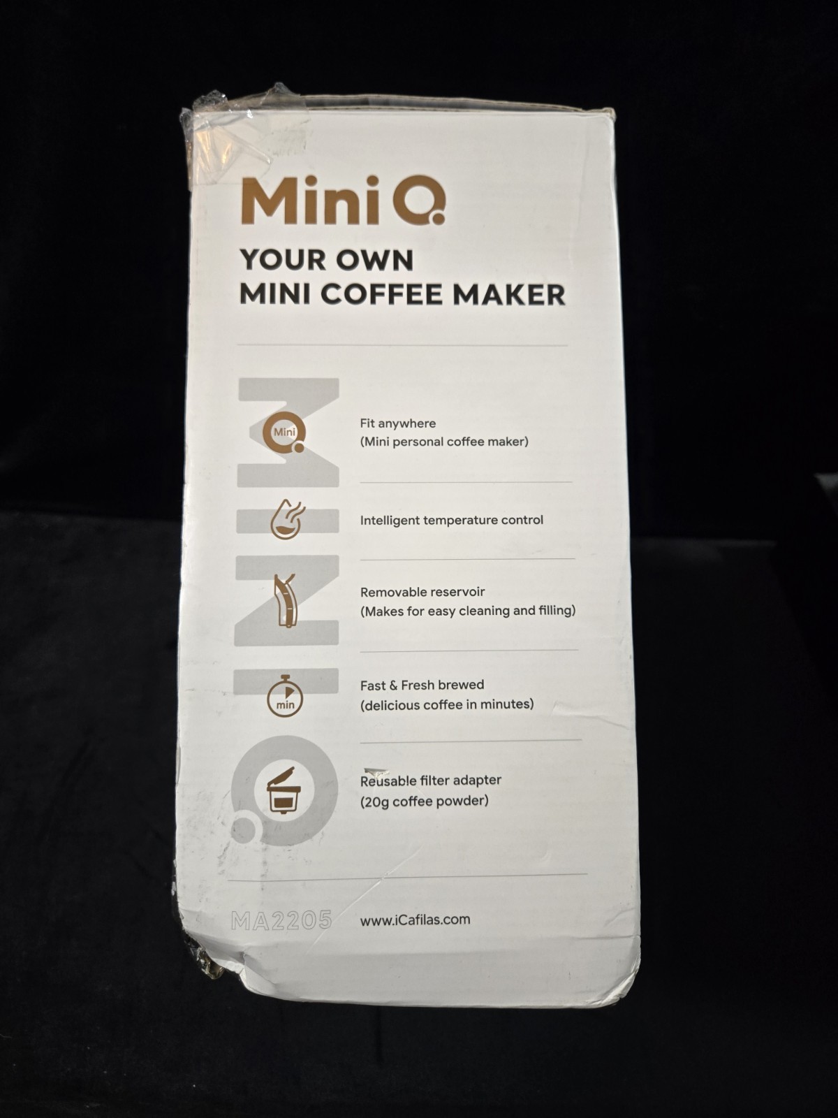 Mini Q Coffee Maker Single Serve Coffee Maker For K Cup Pod and Coffee Grounds
