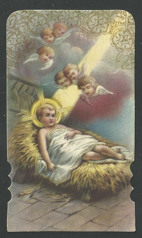 Holy card antique del Niño Jesus santino image pieuses estampa