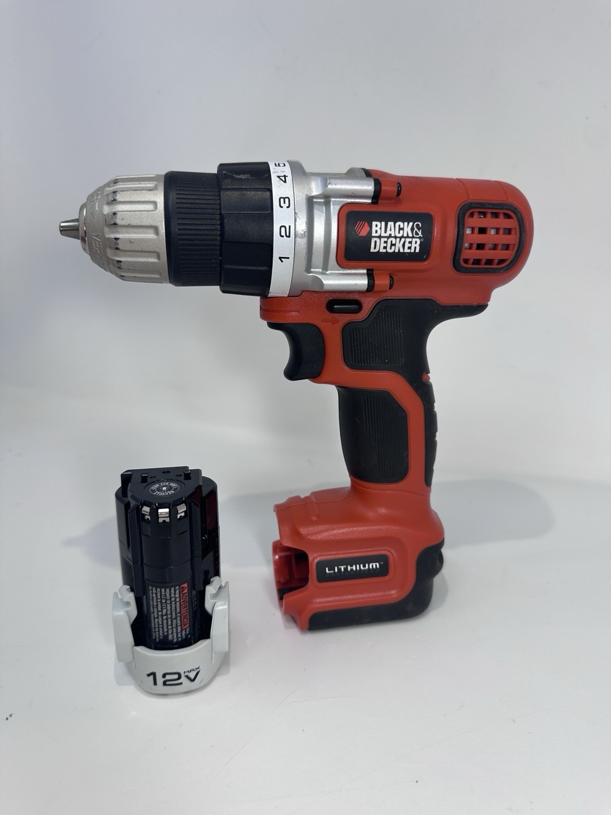 BLACK+DECKER LDX112 12V Lithium-Ion Cordless Drill/Driver Orange/Black
