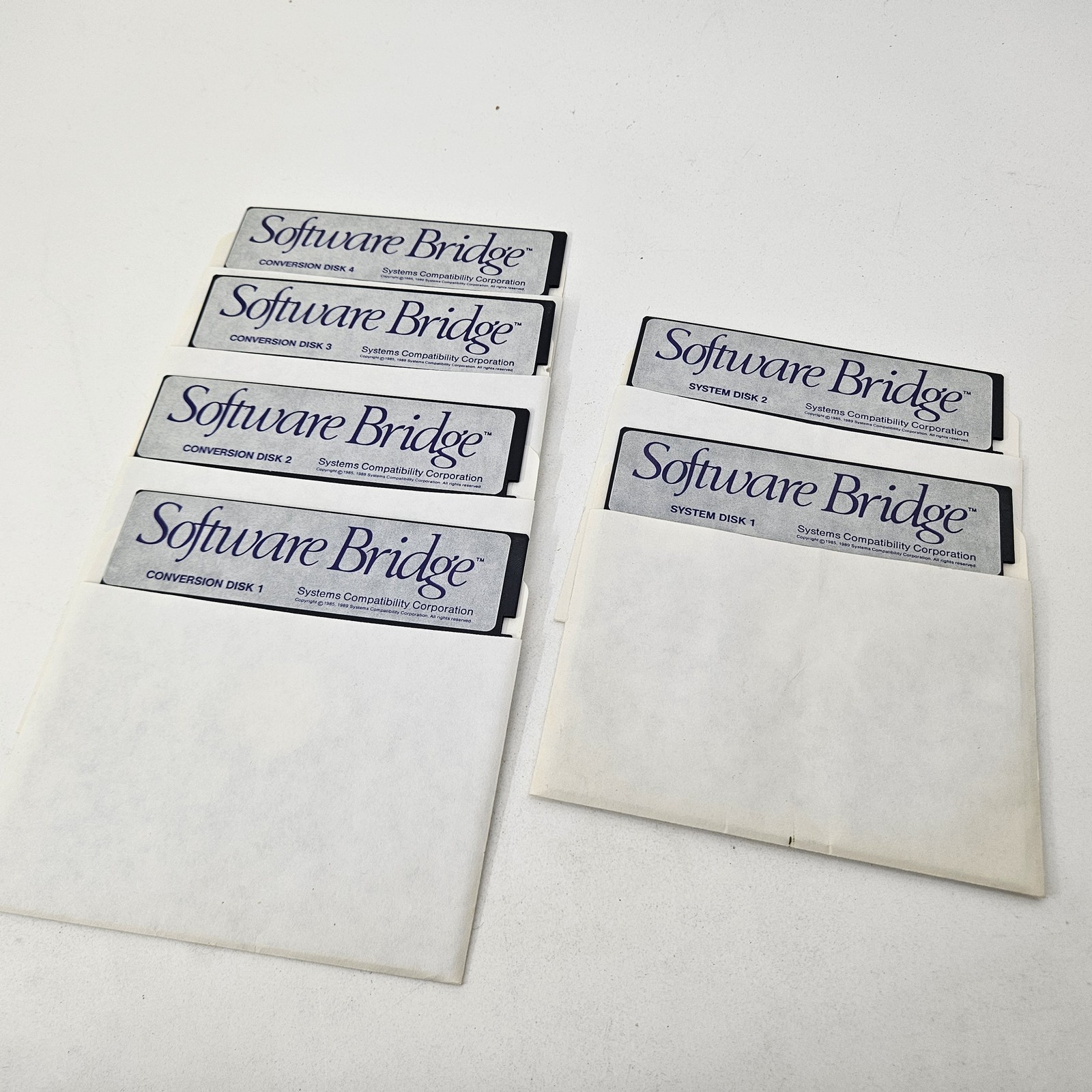 Software Bridge Conversion & System Disks 5.25" Floppy Set (6 Disks) Systems