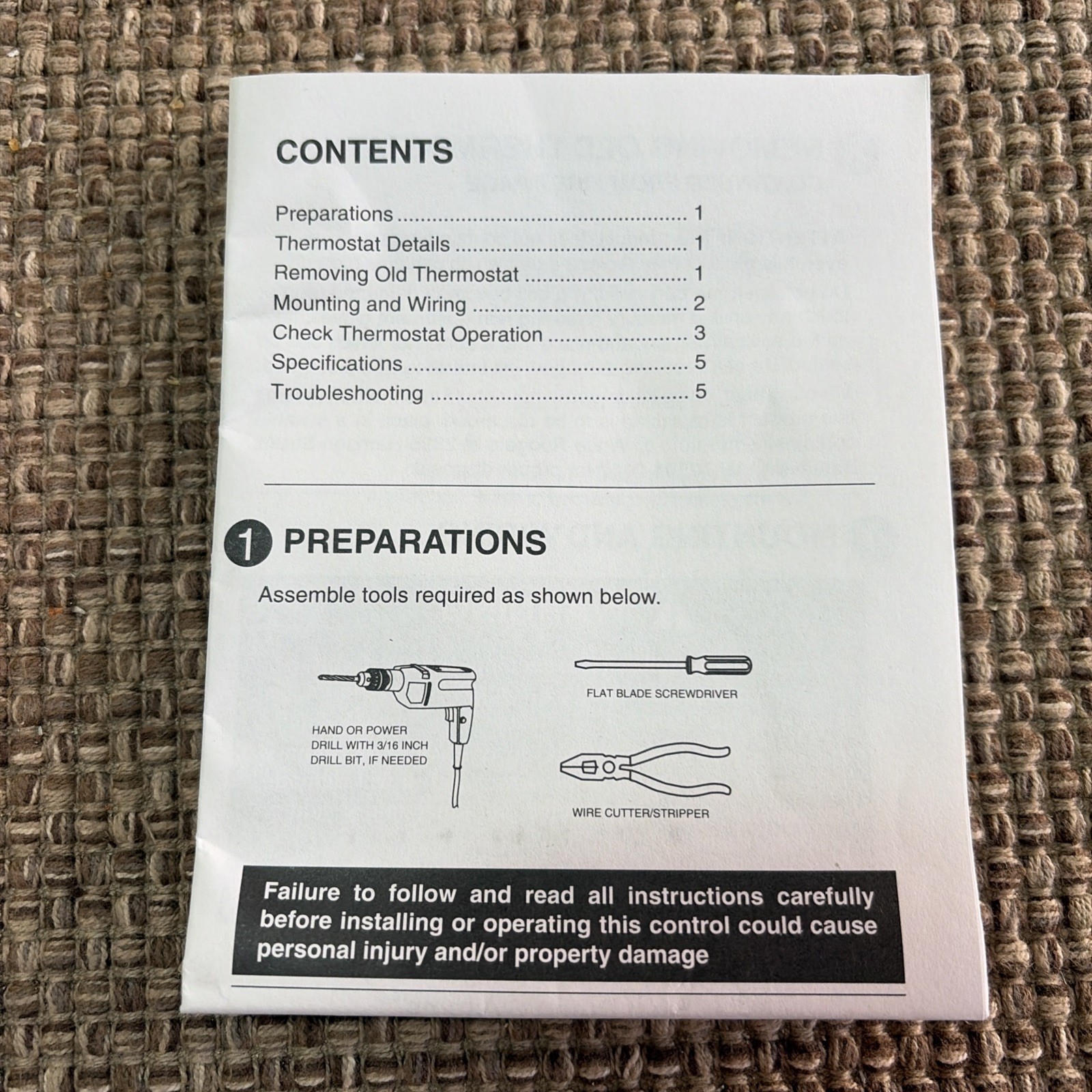 White-Rodgers 1E78-144 Single Stage Digital Non-Programmable Thermostat Vertical