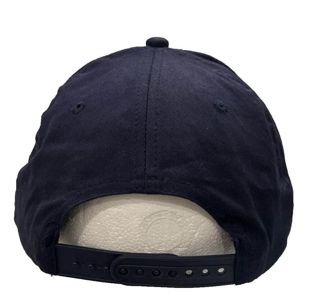 Key West Cap Hat Navy Blue With Fish Patch Snapback Fabric