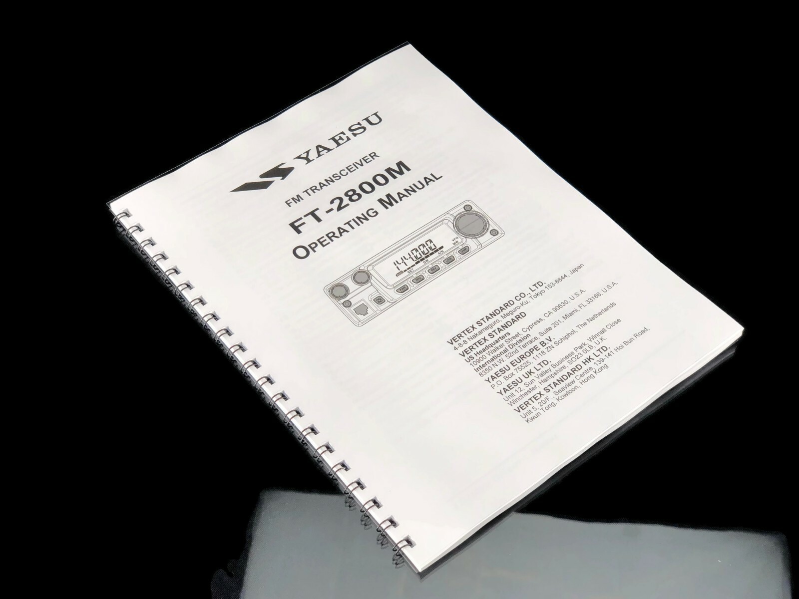 Yaesu FT-2800M Transceiver Instruction Manual Operating Guide Coil Bound