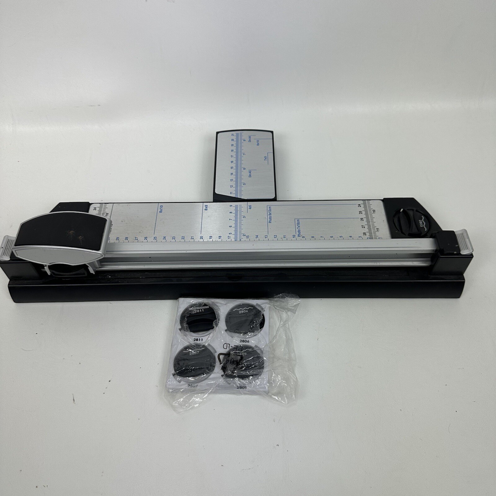 Sliding Paper Cutter 12” Multiple Blades 7 Total Blades