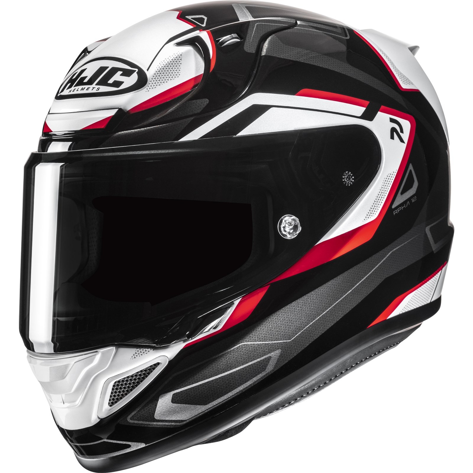Motorcycle Helmet S - HJC RPHA 12 Brels Full Face Helmet - Black-White-Red